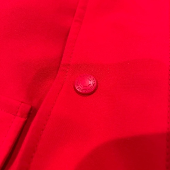 Men’s Medium Red Eddie Bauer Goose Down Made in Canada Artic Winter Parka Jacket - Picture 5 of 10